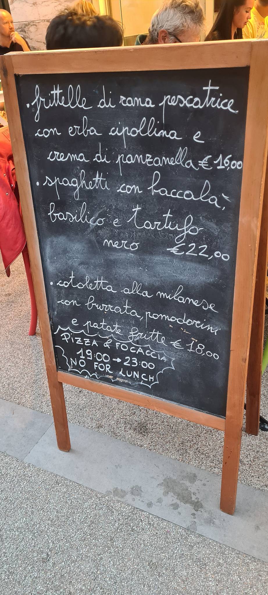 Menu di Mezzaluna 