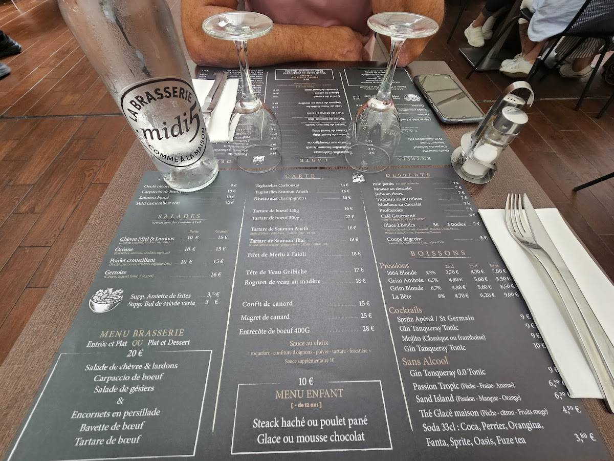 Menu de Midi5