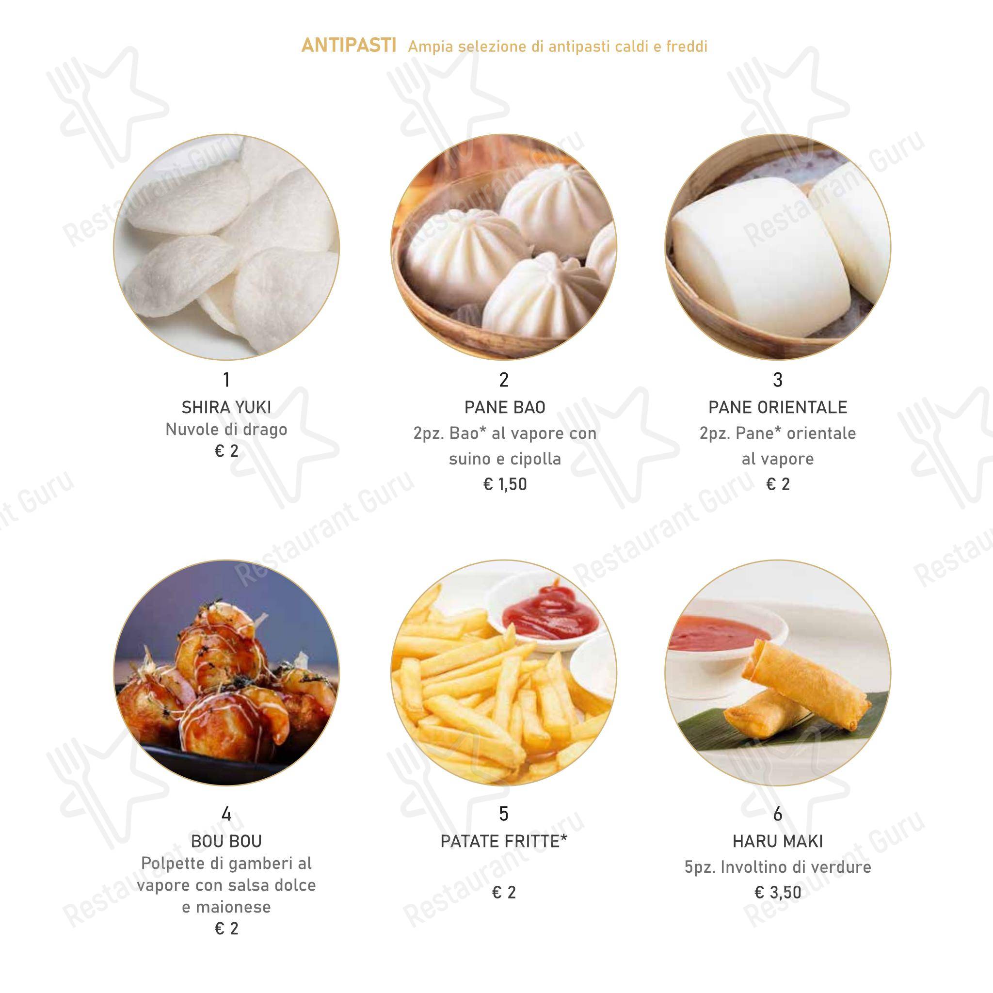 Menu per Mikaku sushi ristorante