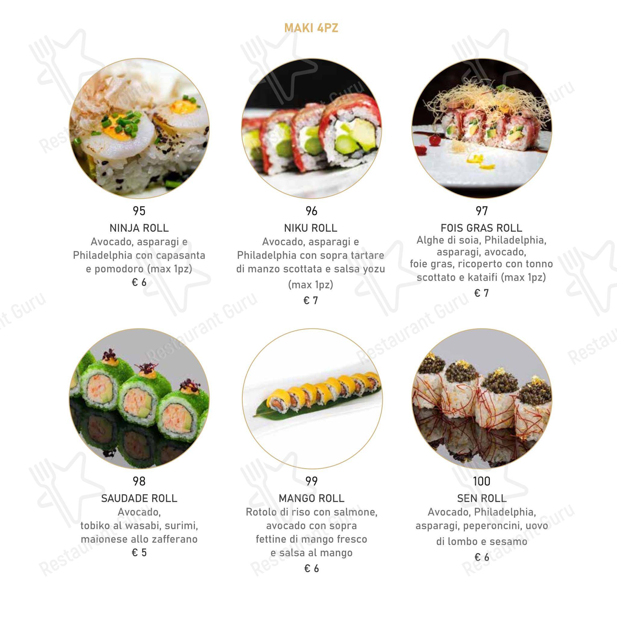 Menu per Mikaku sushi ristorante