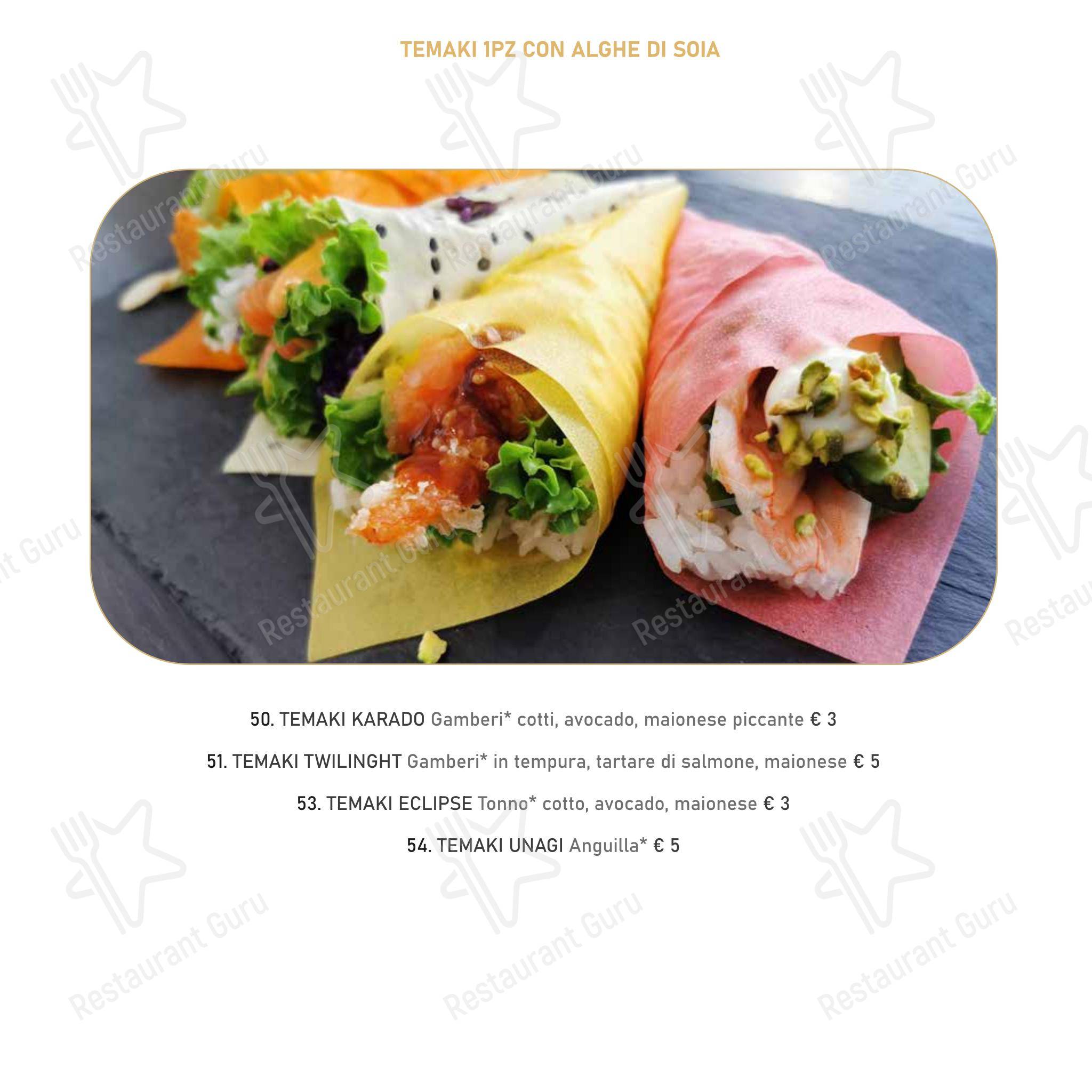 Mikaku sushi in Rimini - Menu