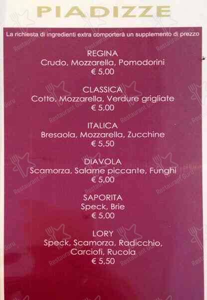 Menu di Pacino Cafè 