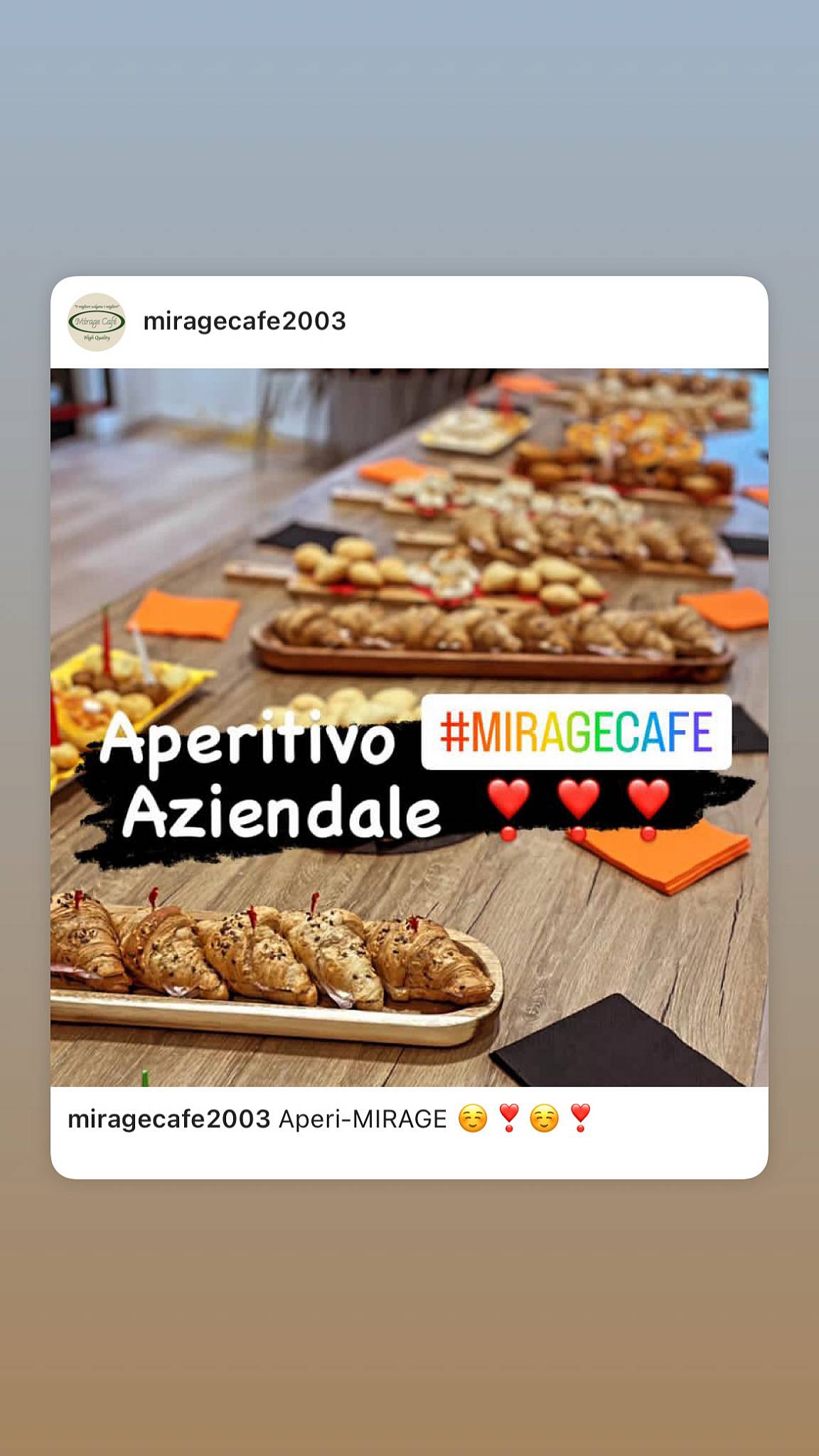 Menu di Mirage Cafè 