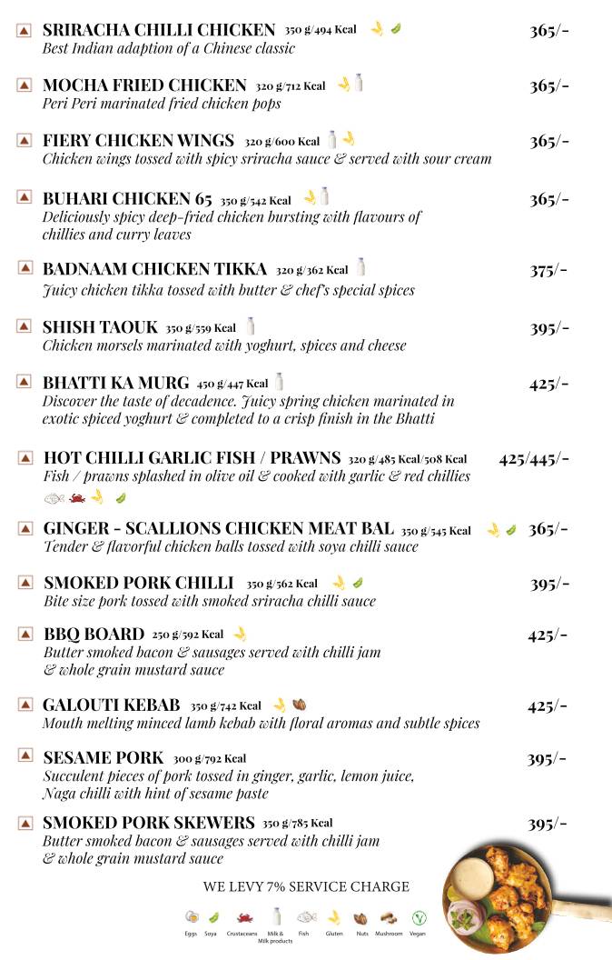 Mocha Cafe & Bar menu