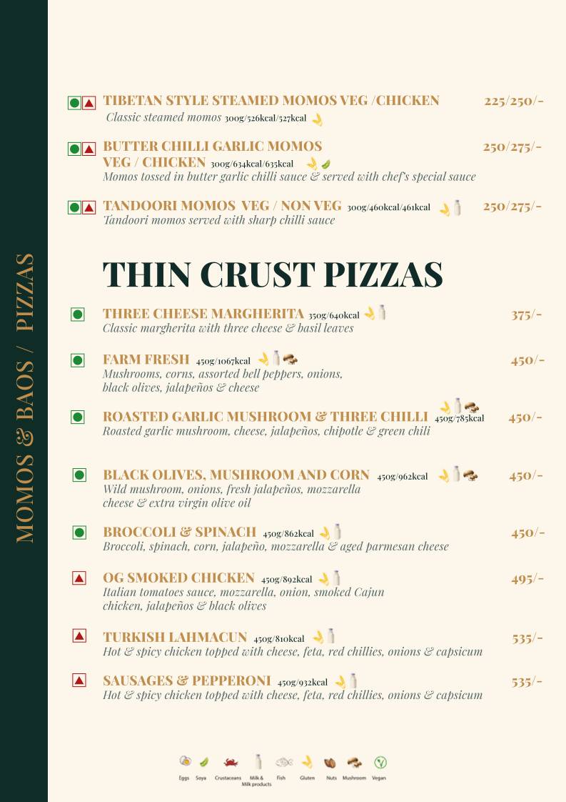 Mocha Cafe & Bar menu