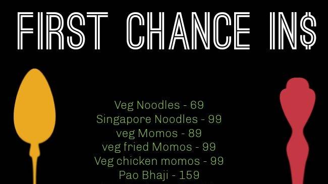 FirsT ChancE In$ menu