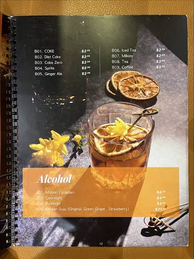 Menu de Mom's Kitchen Korean Cuisine