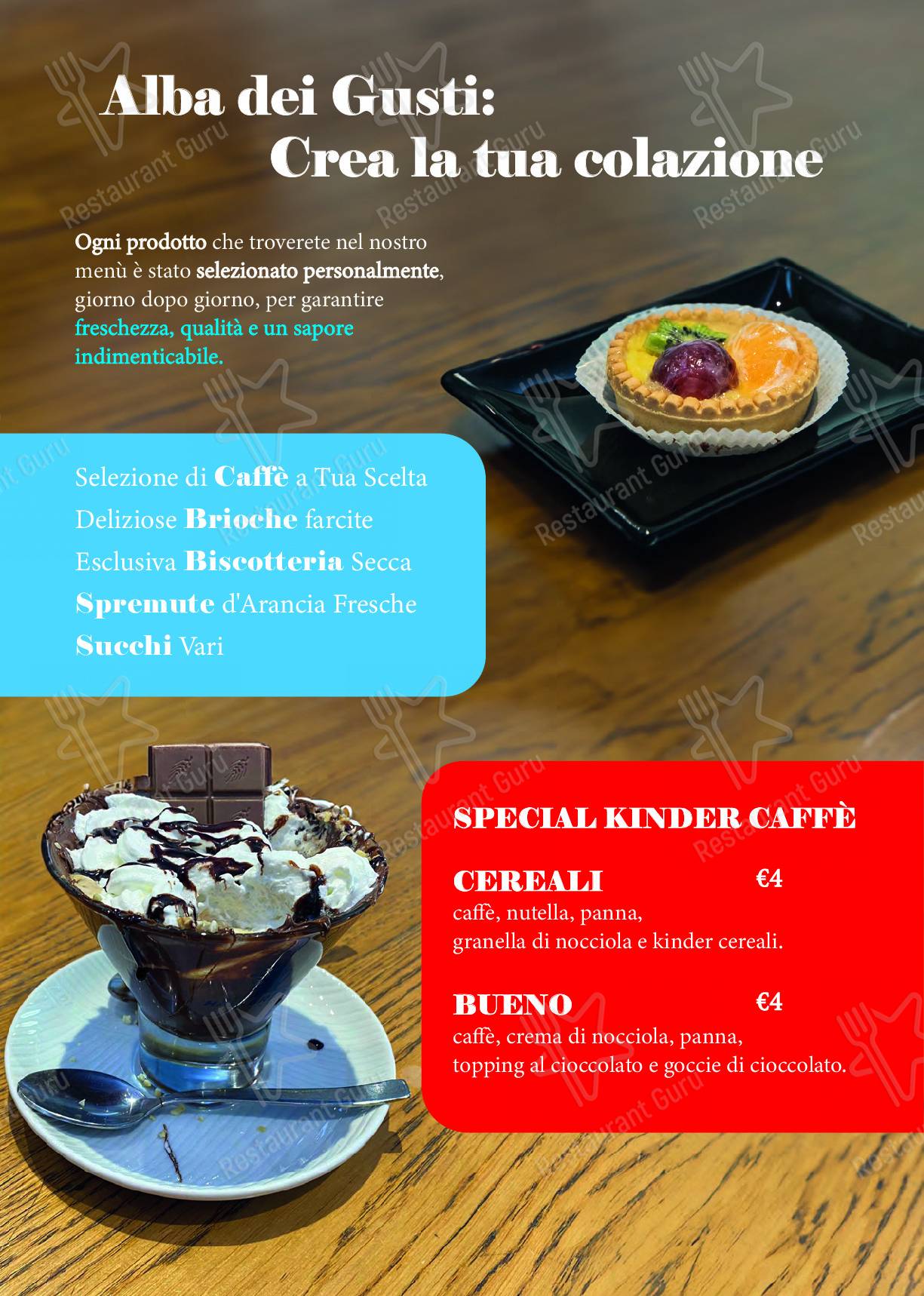 Menu di Noa Noa Cafe' Di Martinelli Fabiola - pasti e bevande