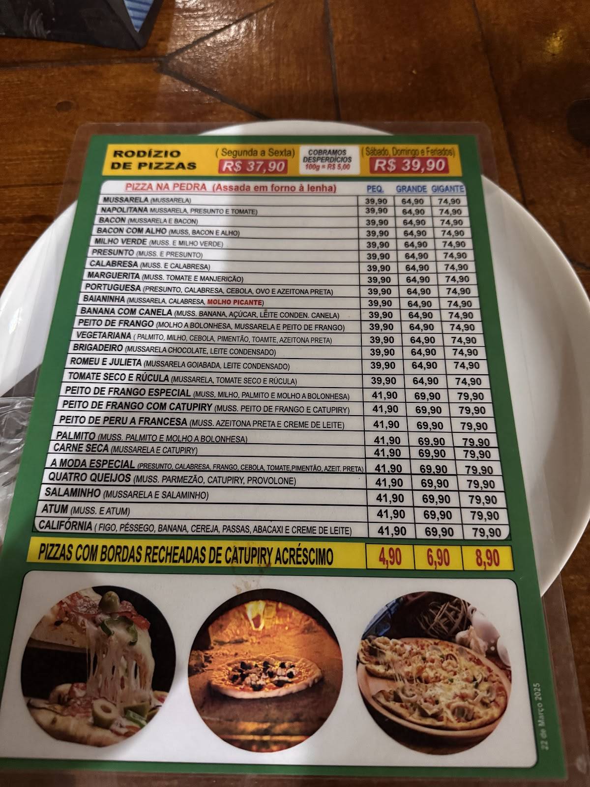 Cia do Churrasco cardápio