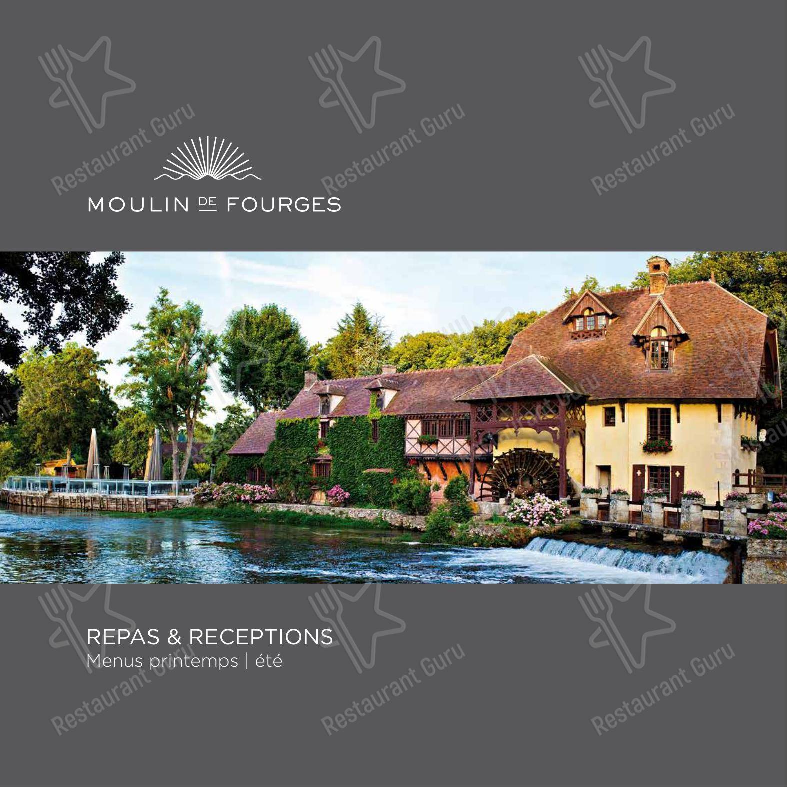 Ночное меню pour Le Moulin de Fourges restaurant