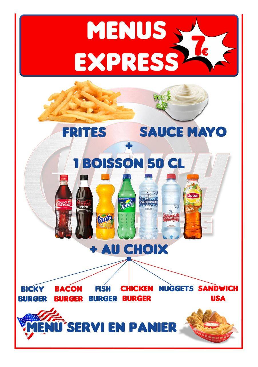 Menu de Lunch Express
