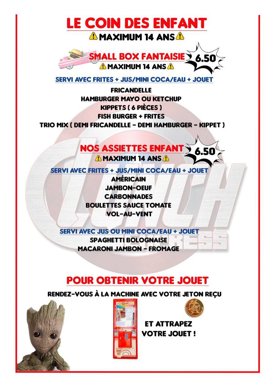 Menu de Lunch Express