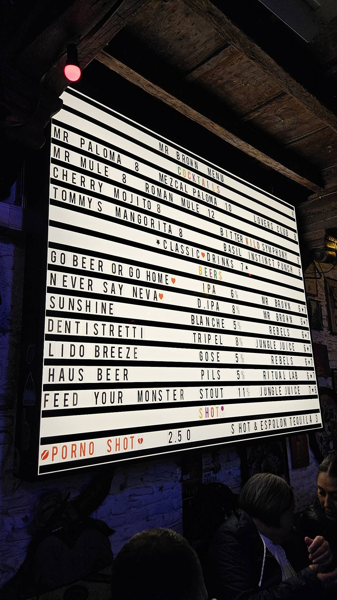 Menu di Mr. Brown 