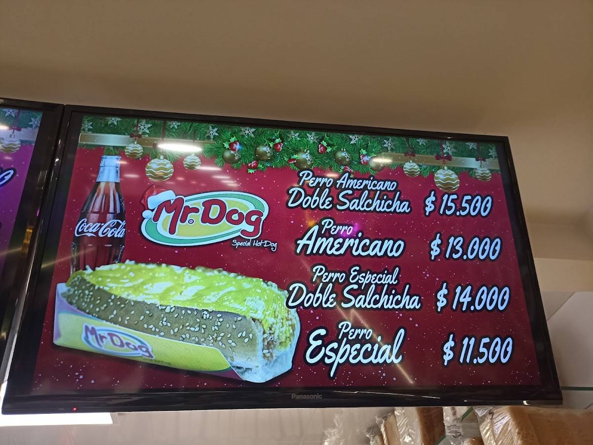 Menu at Mr Dog Americas 1, Bogotá