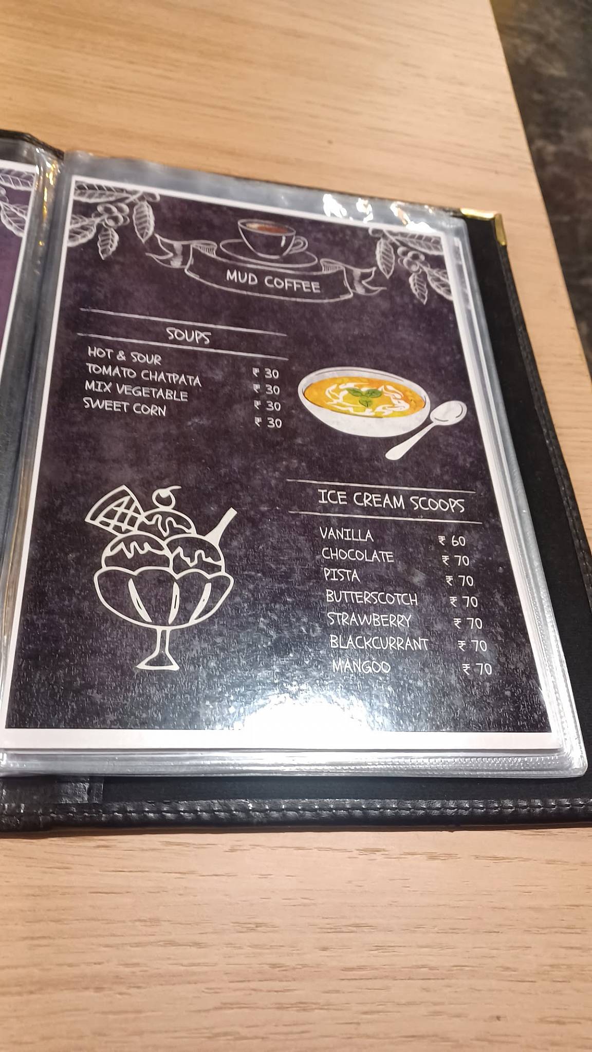 Mud Coffee (Jaganmohan Palace) menu