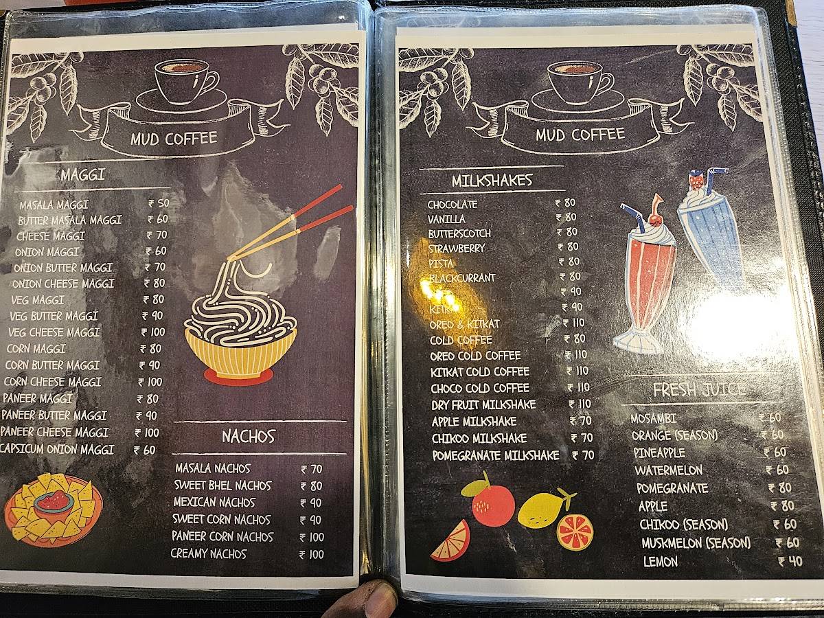 Mud Coffee (Jaganmohan Palace) menu
