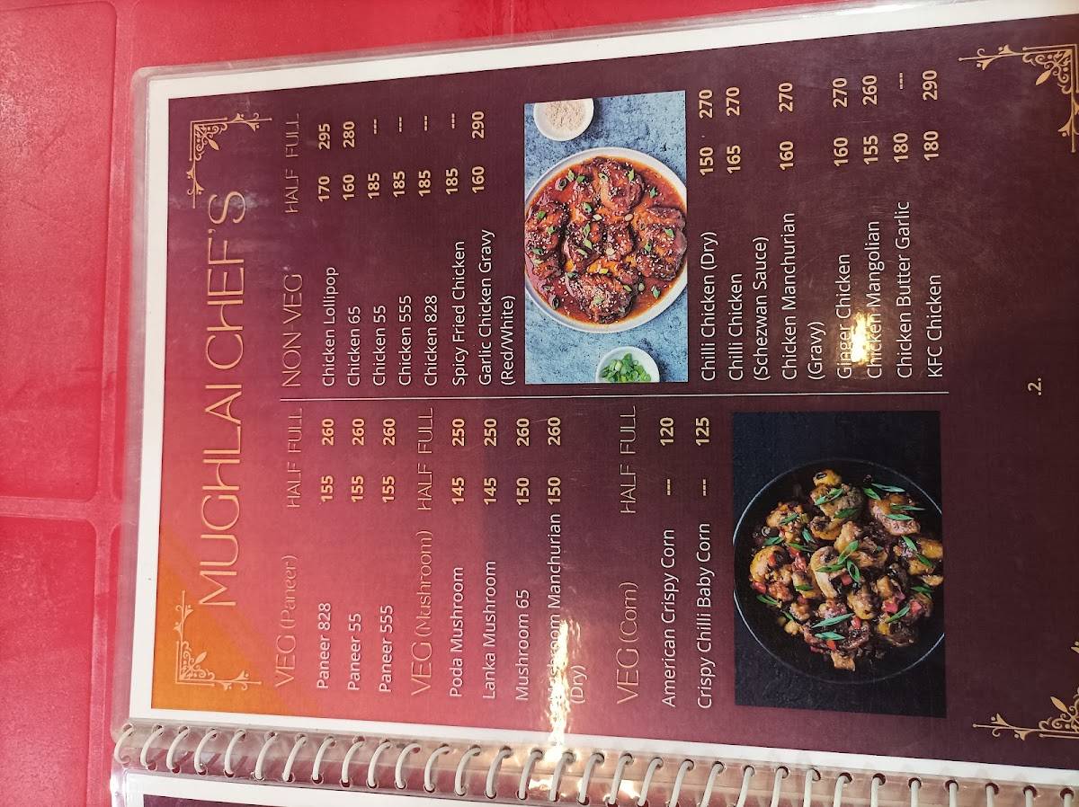 Mughlai chef's menu