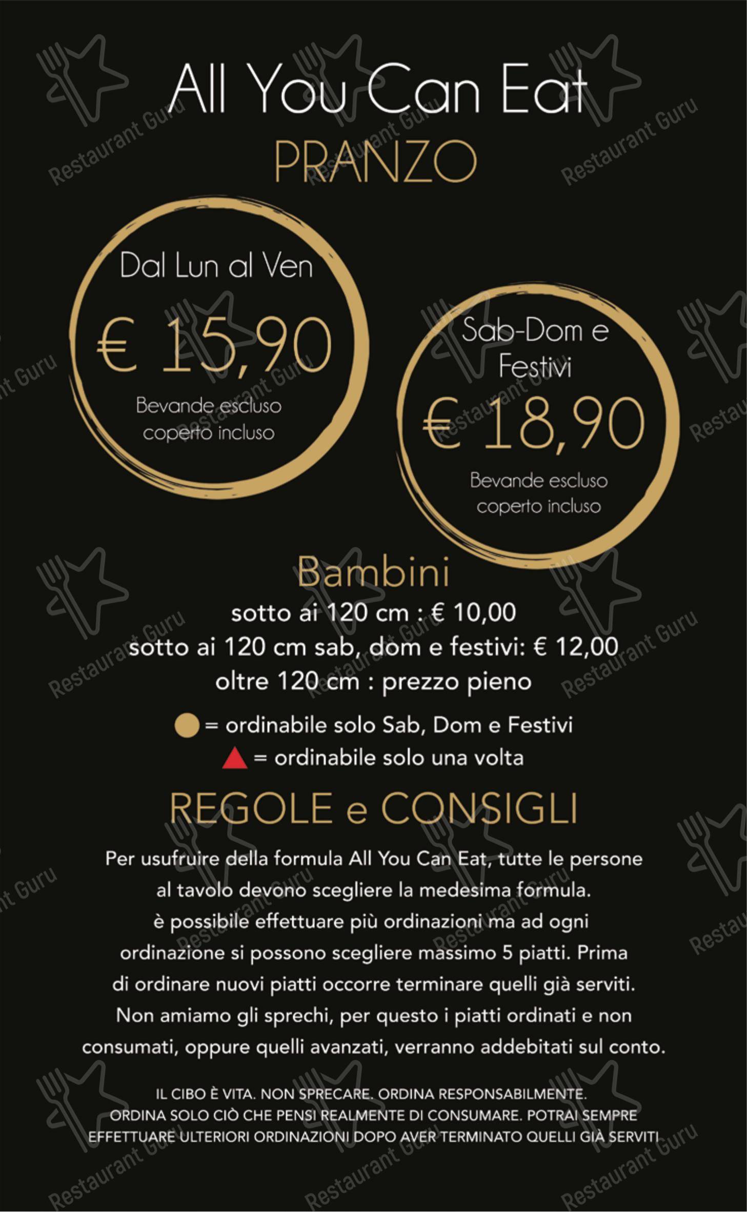 Mulan sushi in Lissone - 菜单