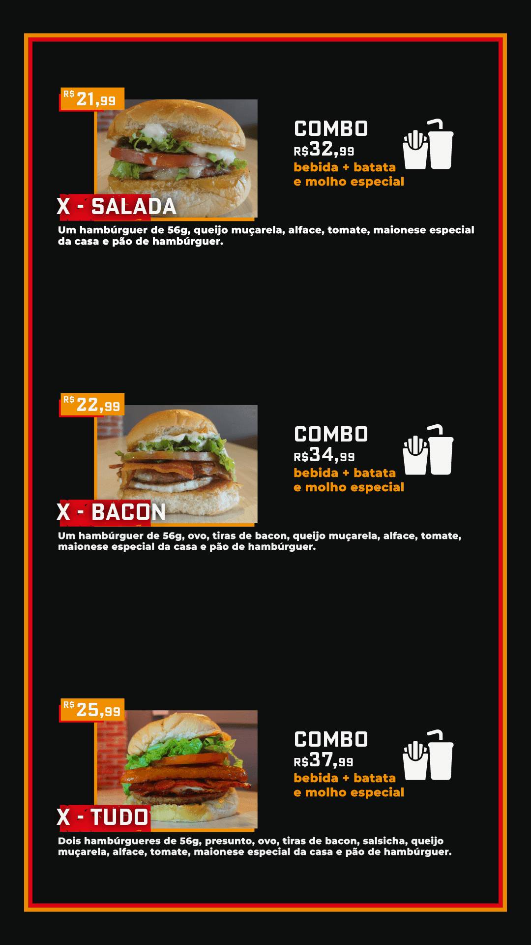 Müller's cardápio