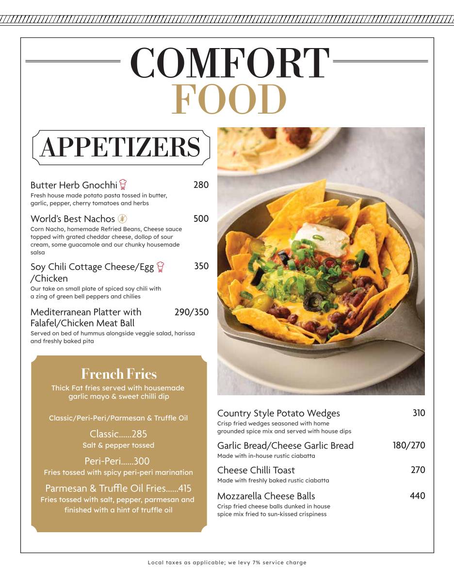 August Cafe menu