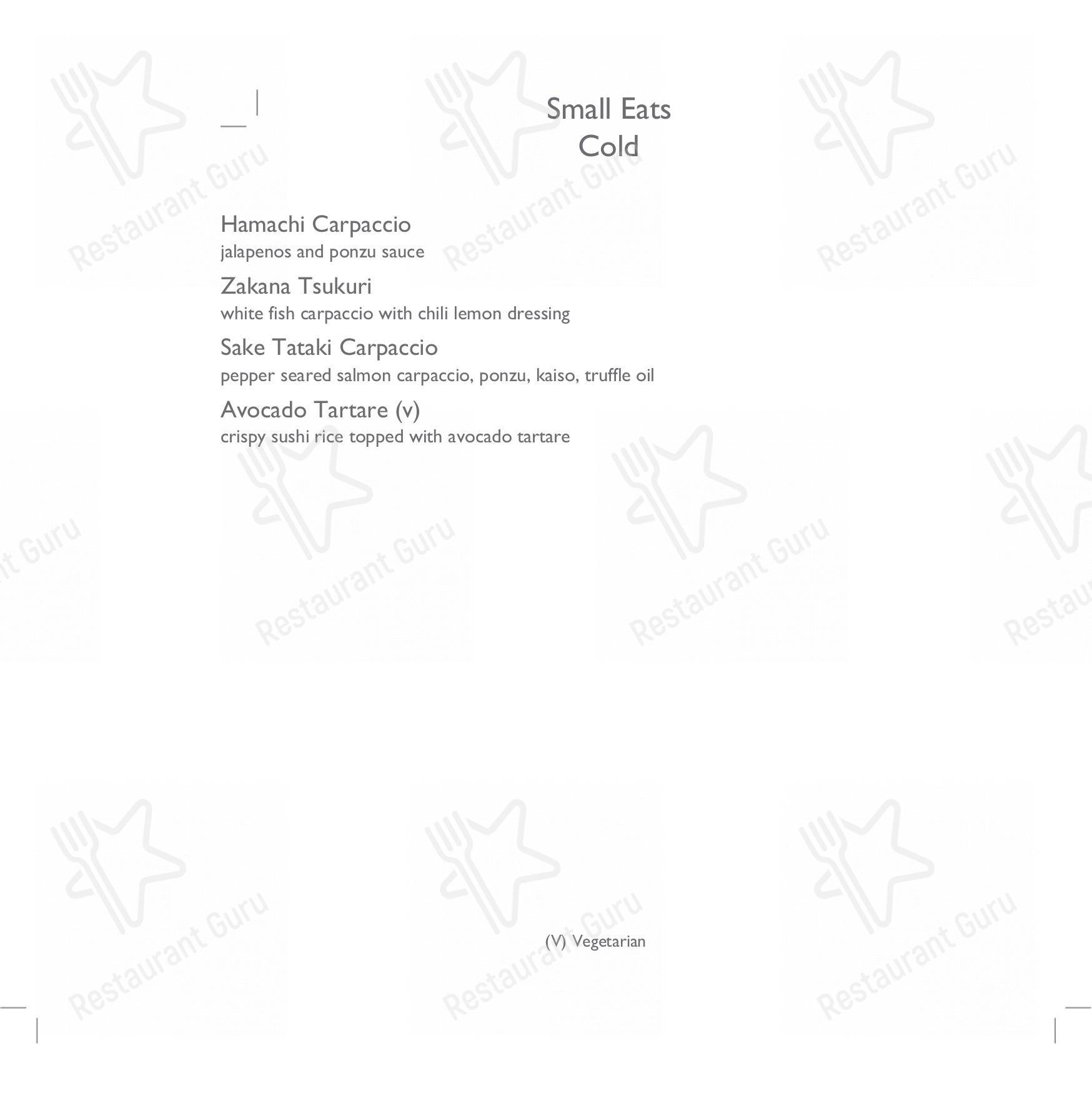 Citrus - Fine Dining Restaurant - Menu bar