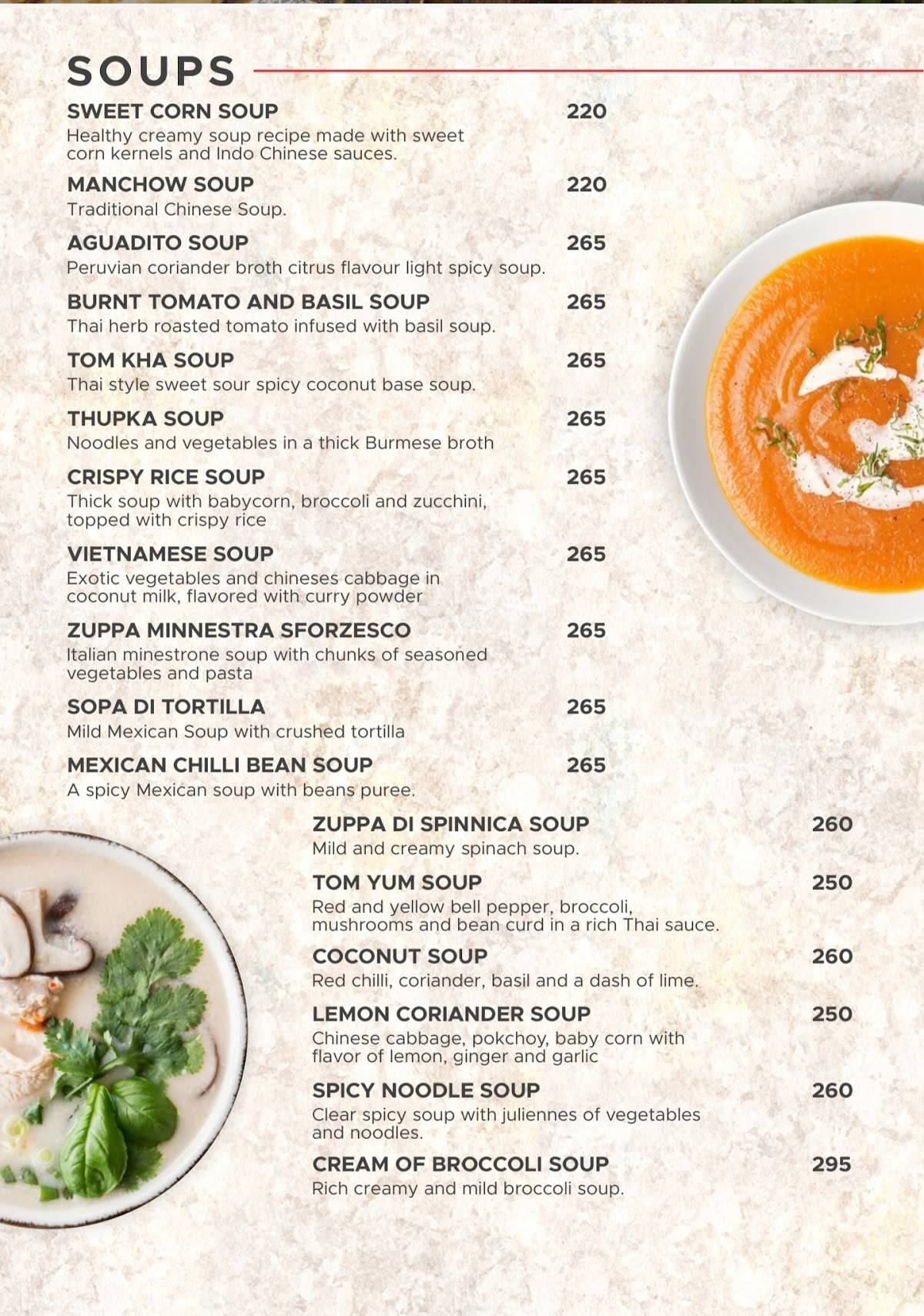 Flag's II Veg World Cuisine menu