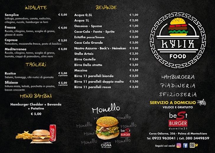 Menu di Kylix Food 
