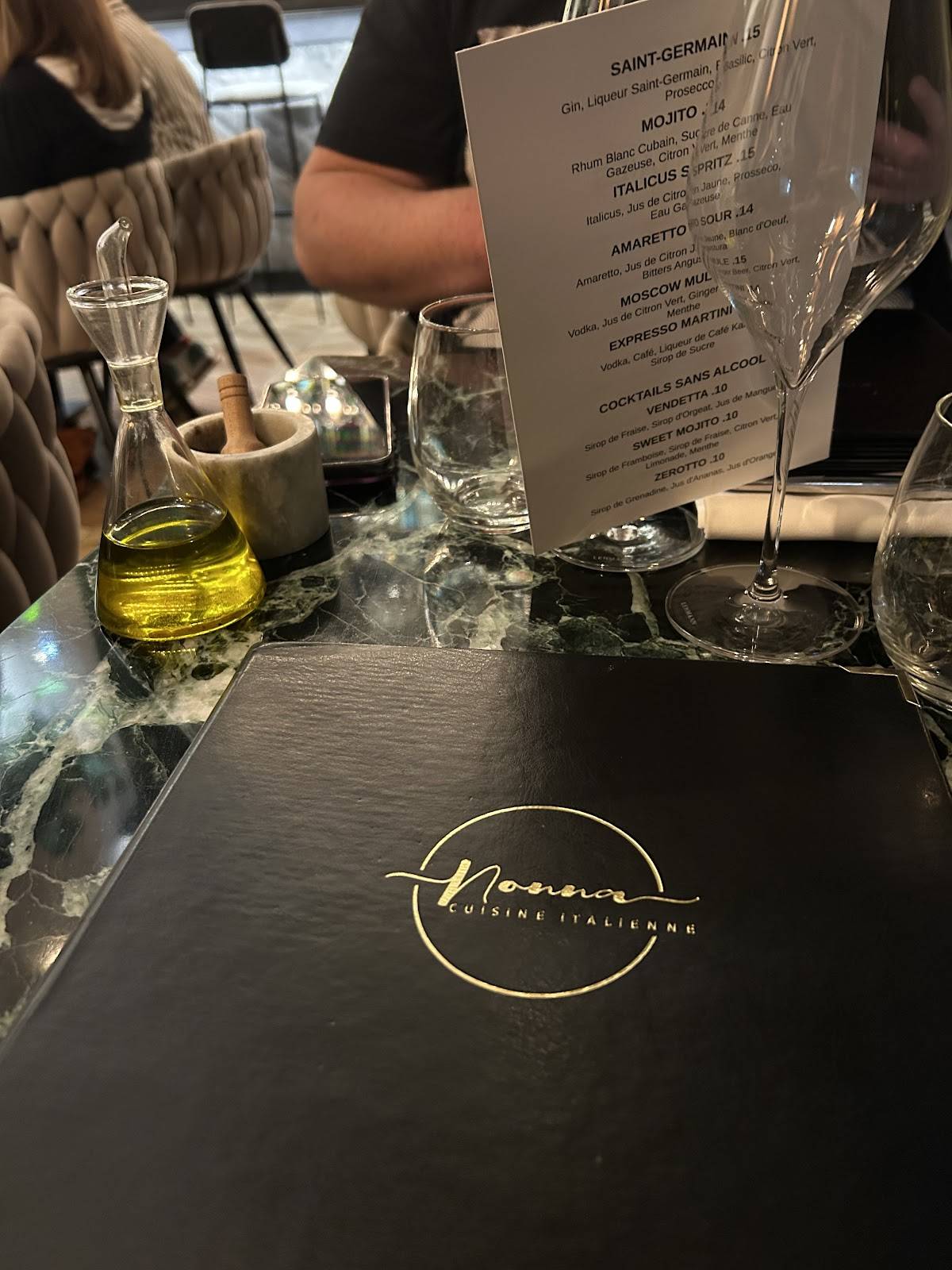 Menu de NONNA Restaurant Italien Reims