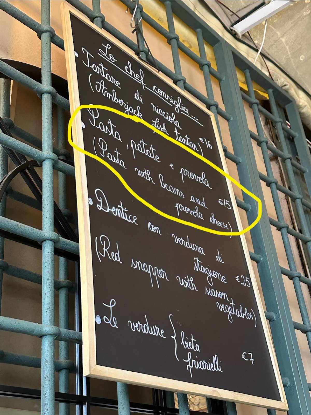 Menu di Nanà Vini e Cucina 