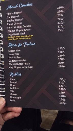 Nanak Restaurant Nainital menu