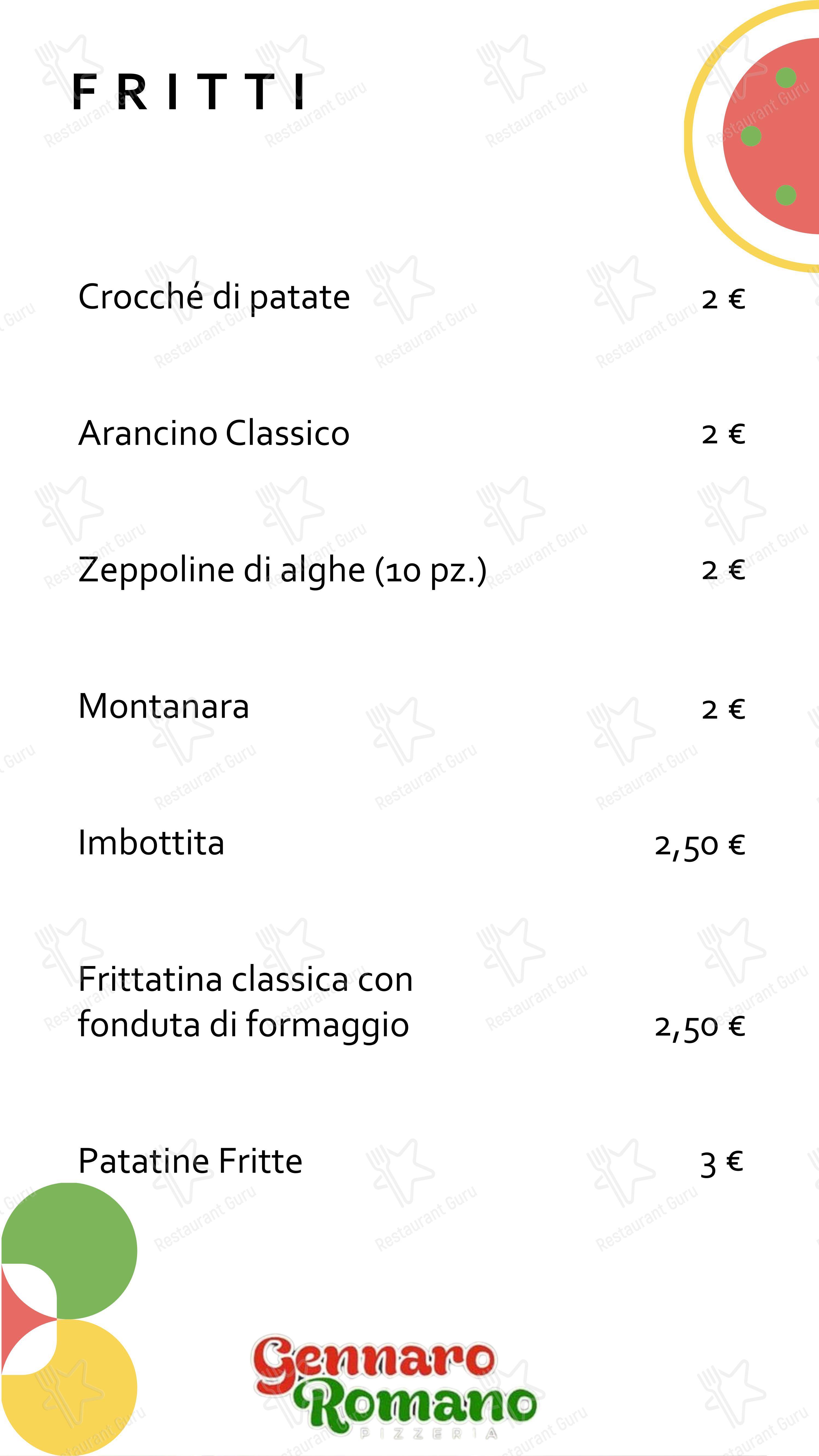 Menu bar per Napule 'e Notte ristorante
