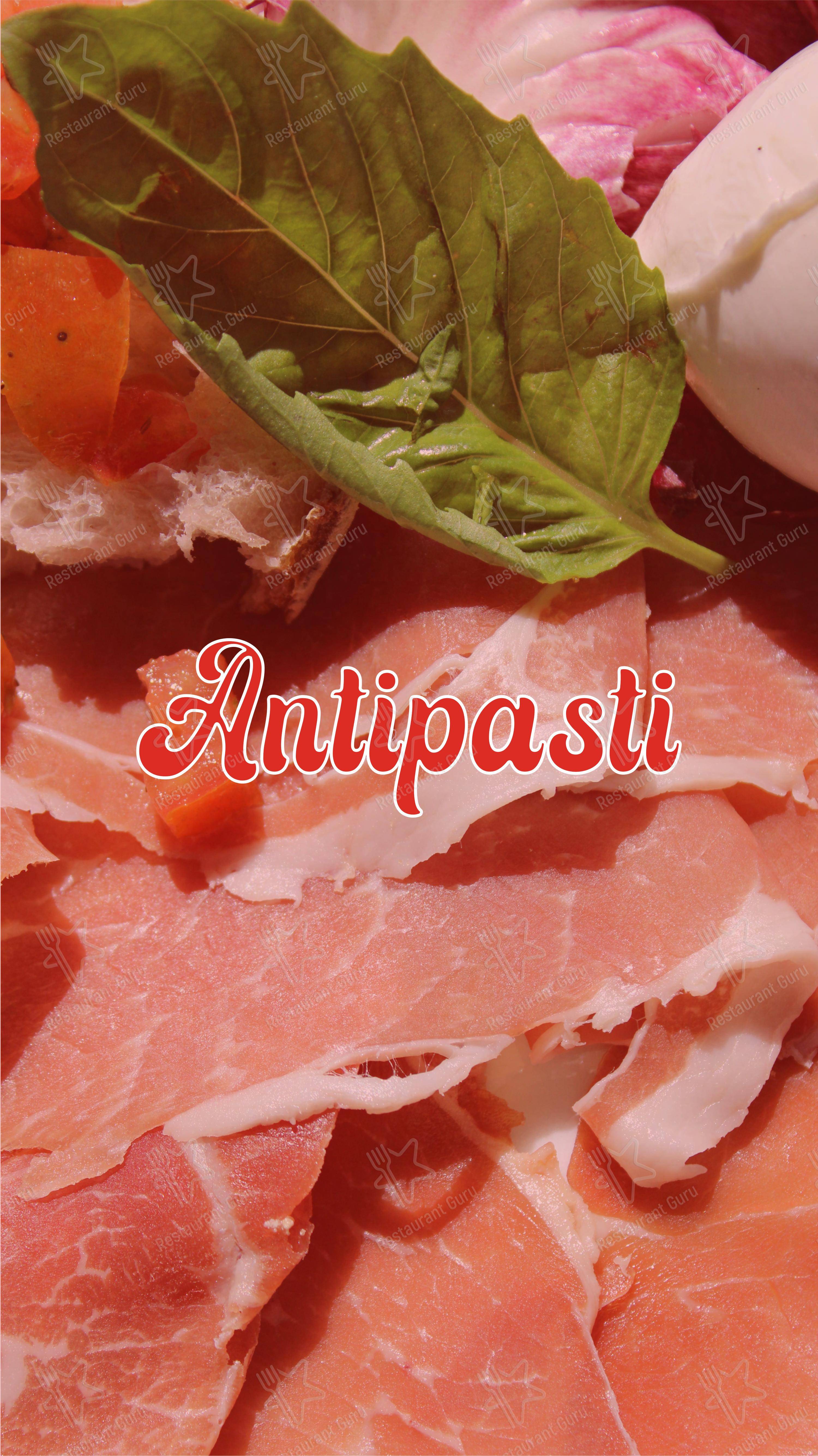 Menu di Napule 'e Notte - Menu bar