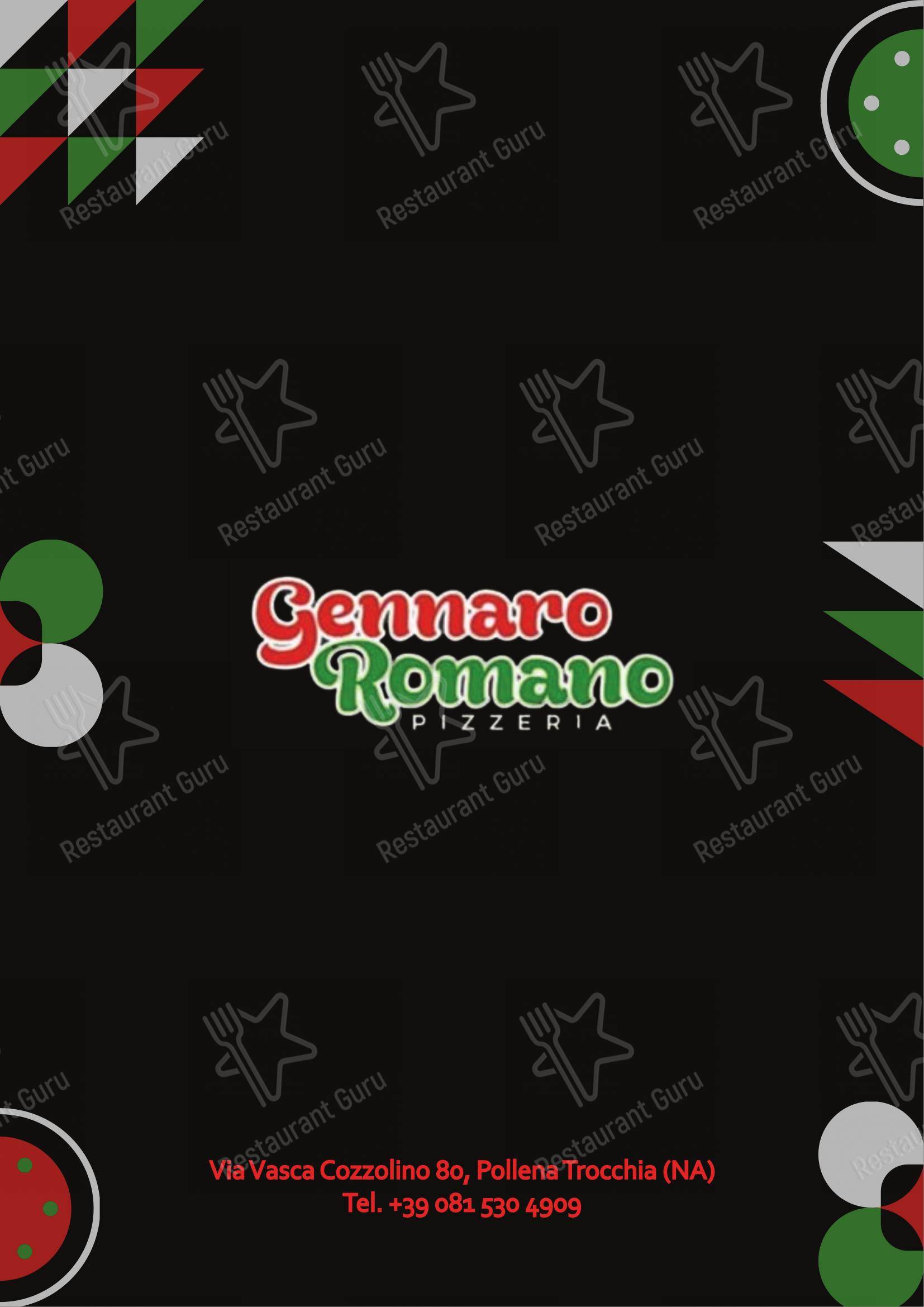 菜单 per Napule 'e Notte ristorante