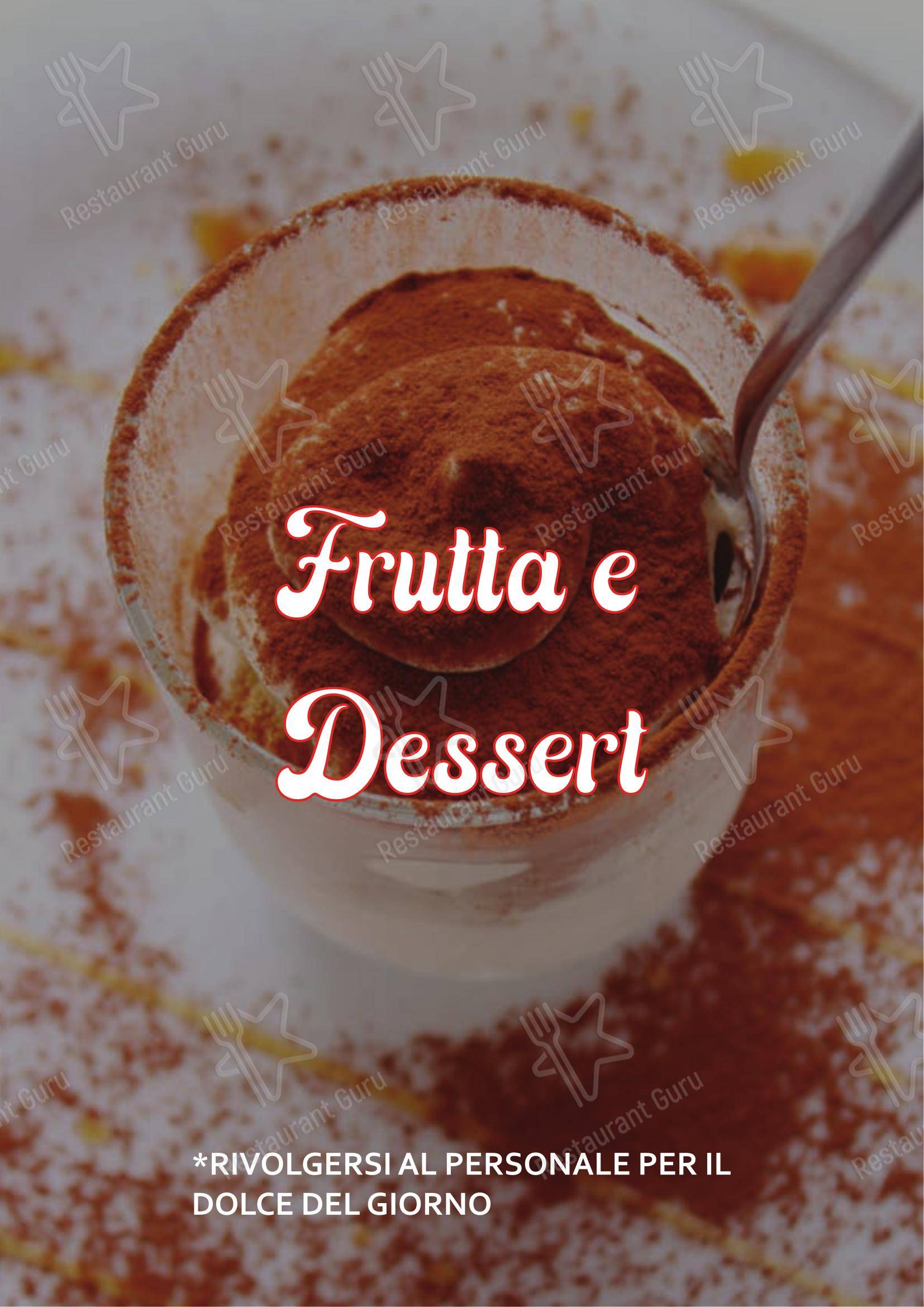 Menu di Napule 'e Notte - 菜单