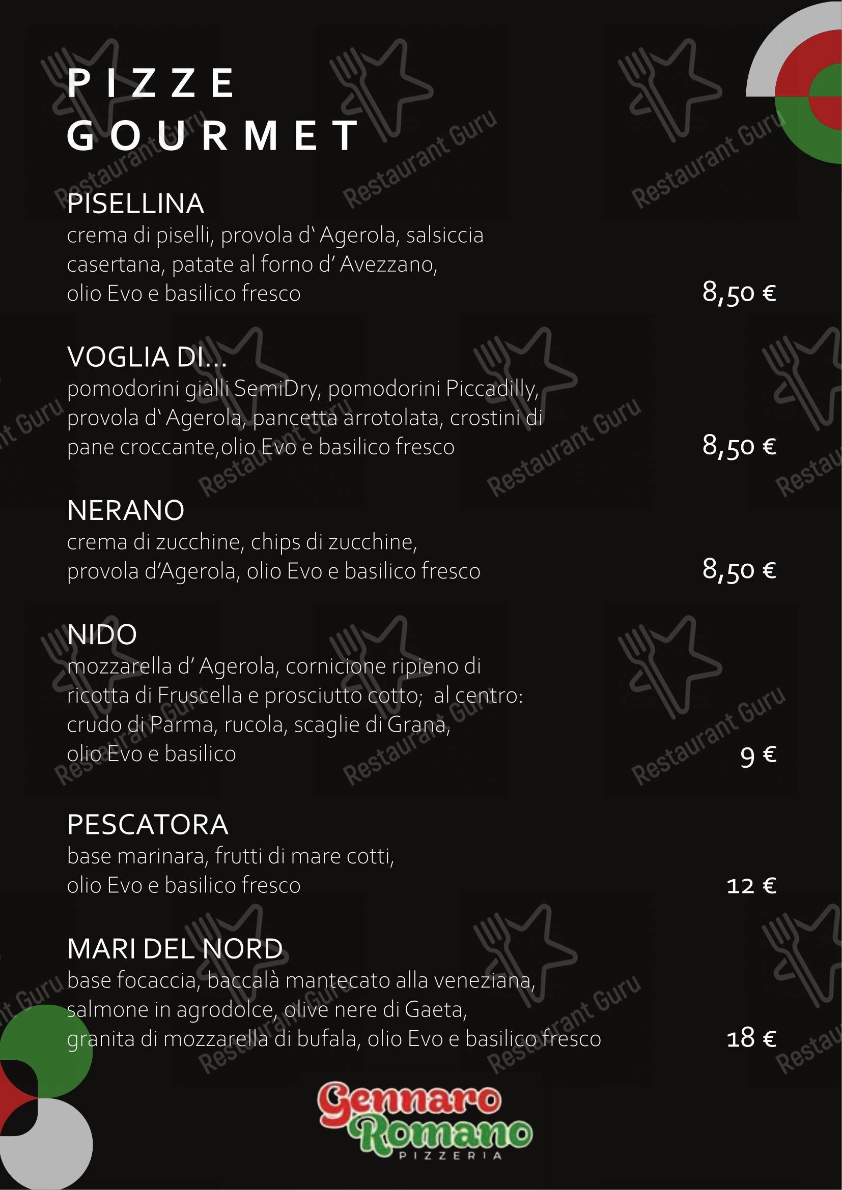 菜单 per Napule 'e Notte ristorante