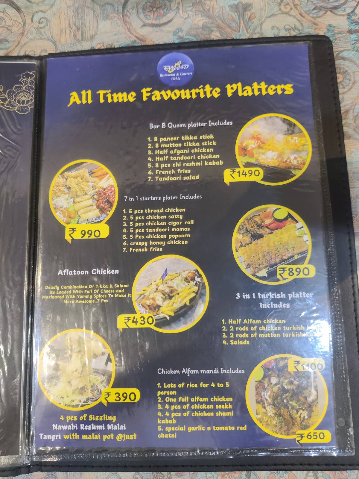 Swaad ( A unit of A.I.FOODS ) menu