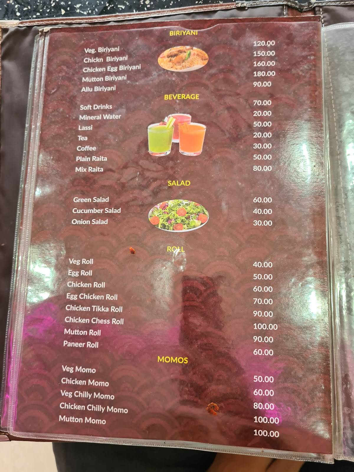 New Food Plaza menu
