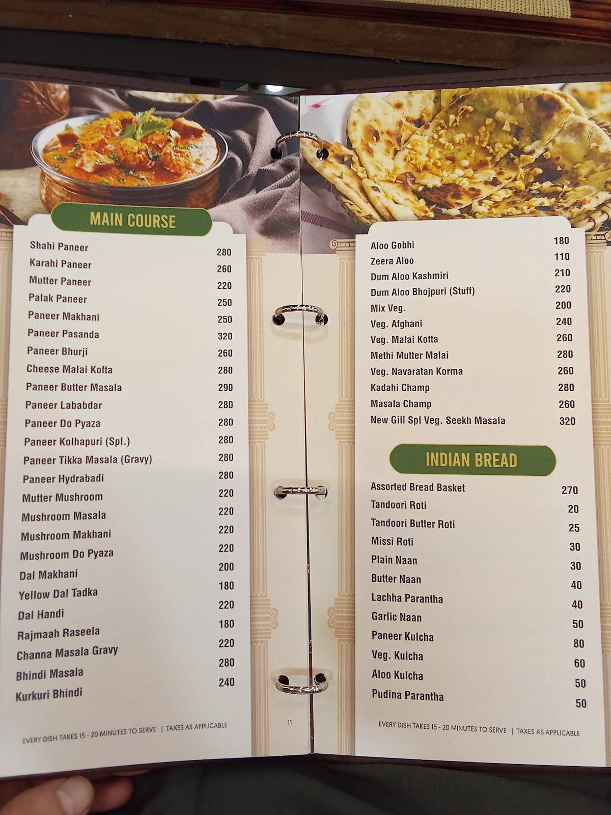 New Gill Sweets and Restaurant menu