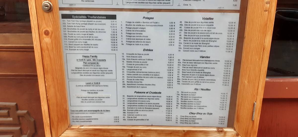 Menu de New International