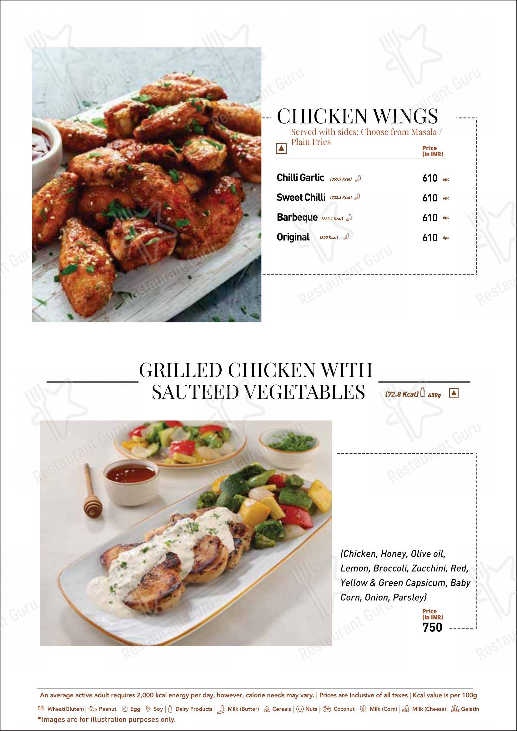 Menu for Nik Bakers Sun View in Ayali Kalan