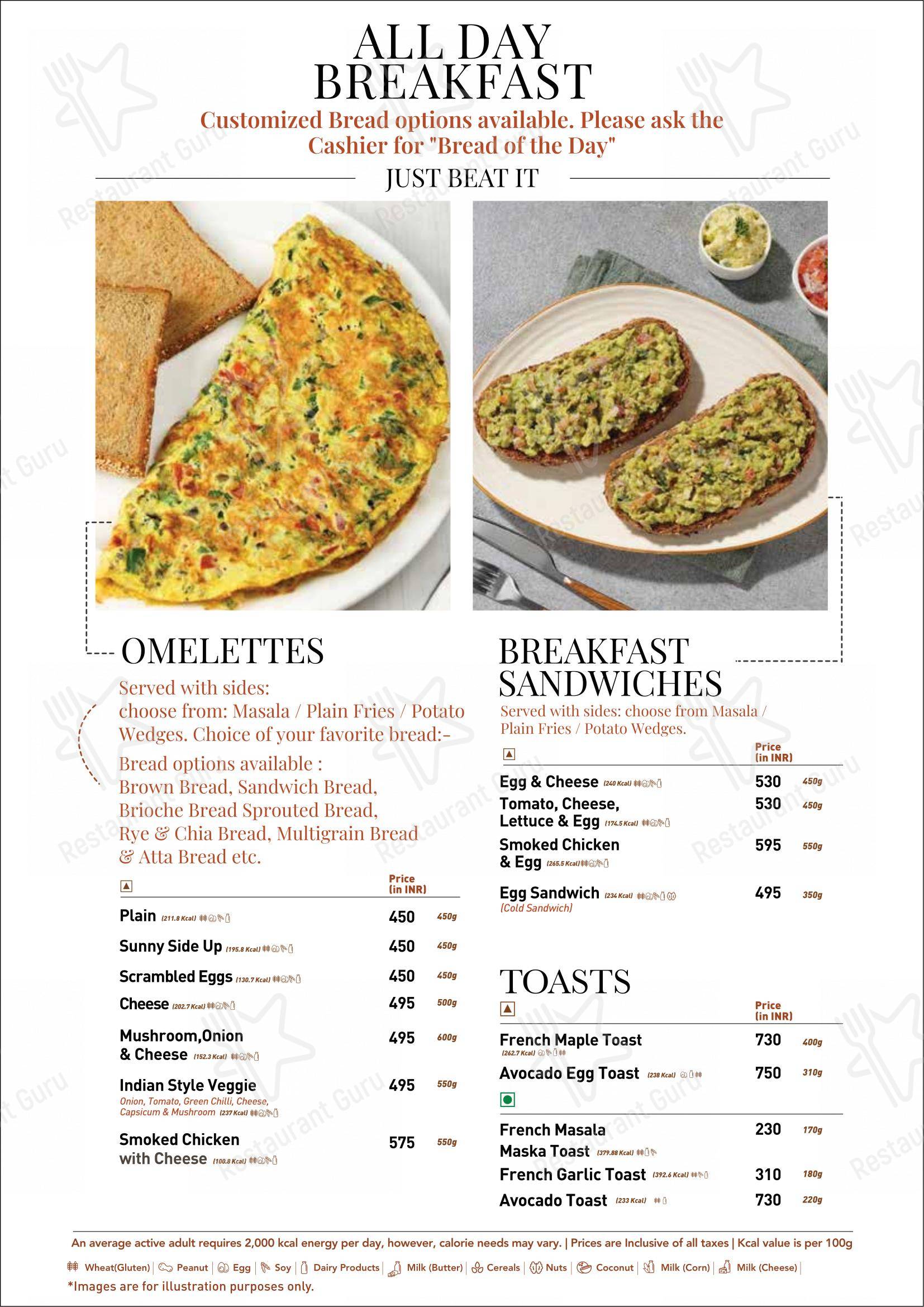 Nik Bakers Sun View - Menu bar