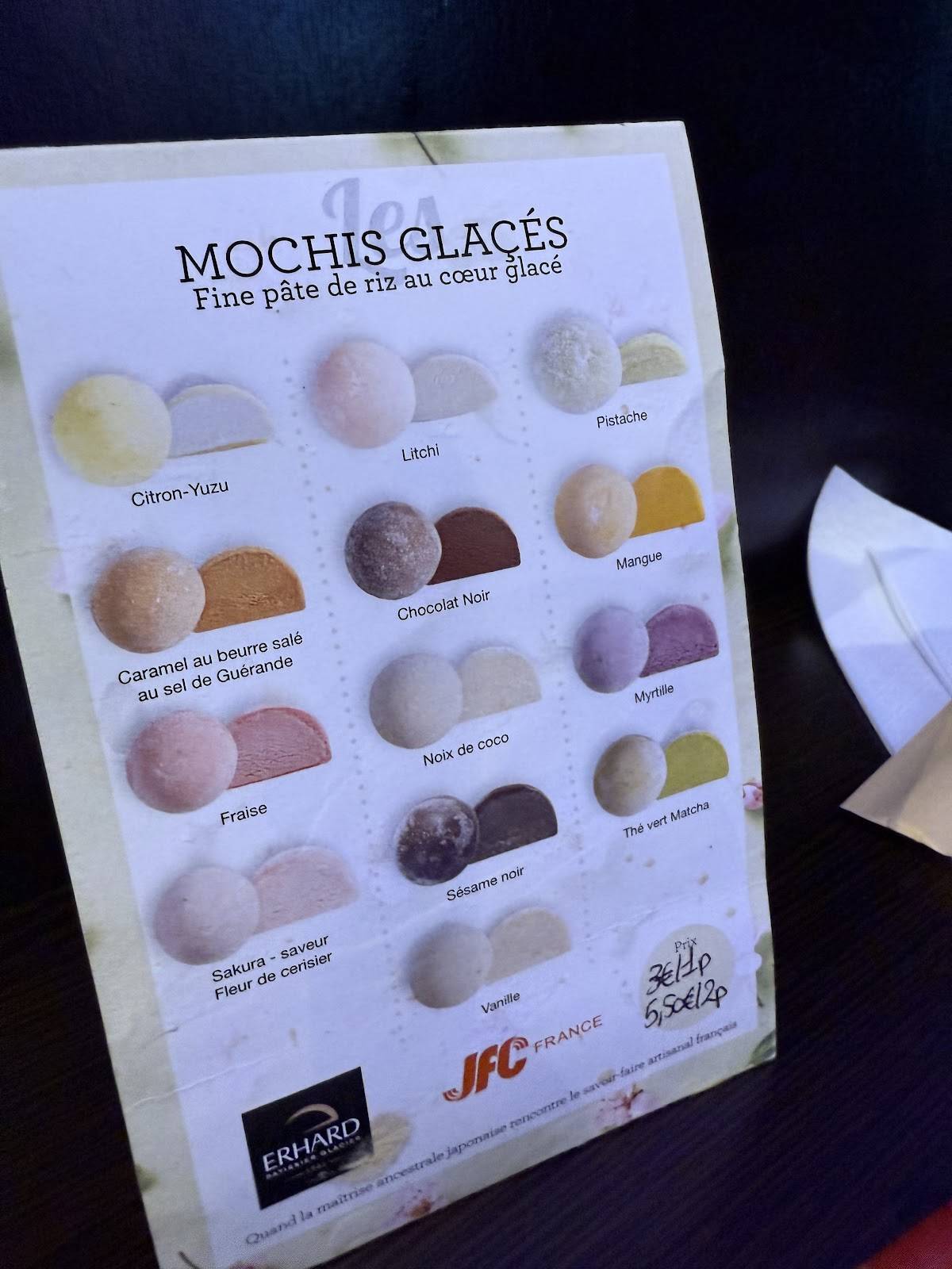 Menu de Nikko