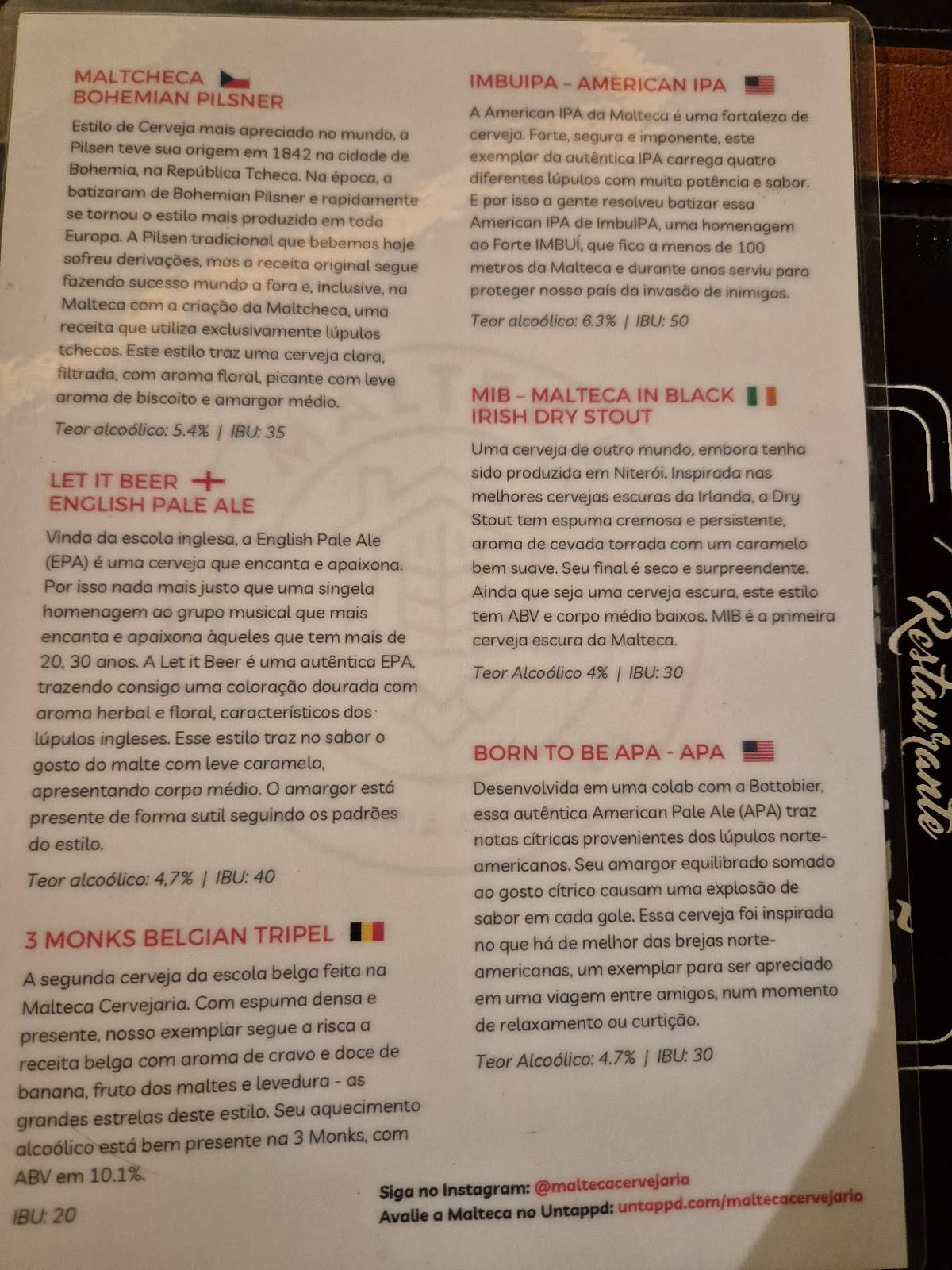 Restaurante Bicho Papão cardápio