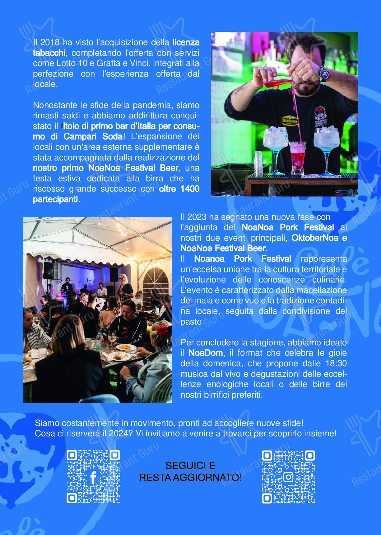 Menu per Noa Noa Cafe' Di Martinelli Fabiola pub & bar