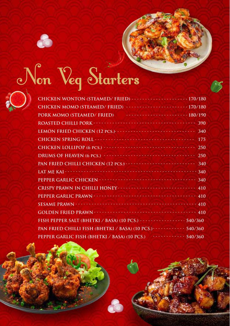 Noodle & Spice menu