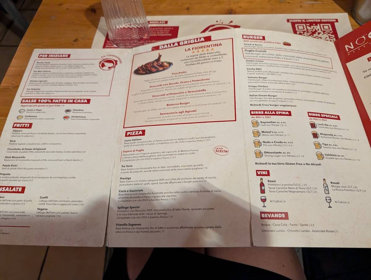 Menu di Noolas 