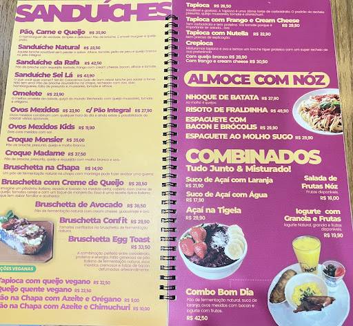 Nóz Café E Pães cardápio