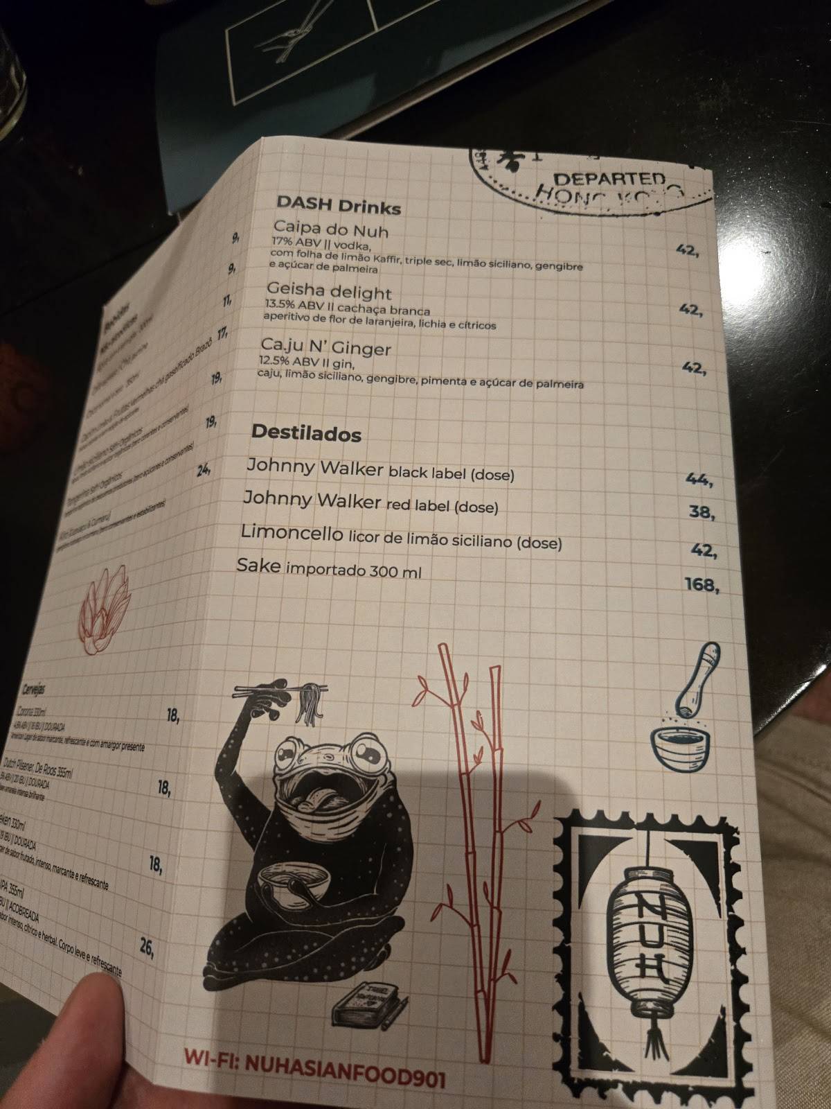 Nuh Asian Food cardápio