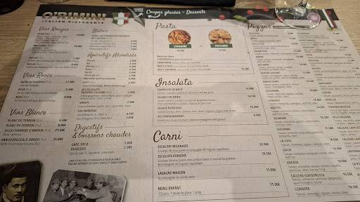 Menu de O Rimini