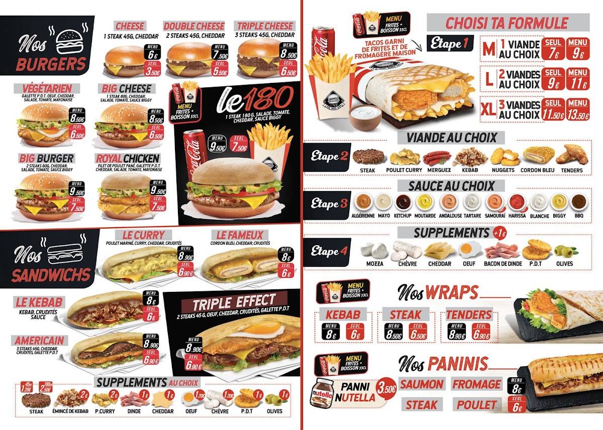 Menu de O'42